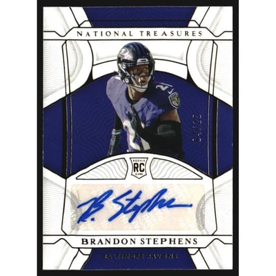 2021 Panini National Treasures Gold #135 Brandon Stephens AU/25