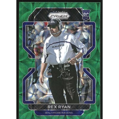 2021 Panini Prizm Prizms Green Scope #289 Rex Ryan
