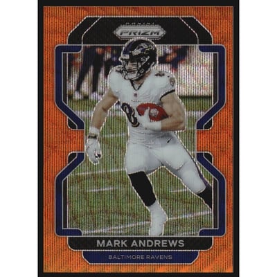 2021 Panini Prizm Prizms Orange Wave #281 Mark Andrews