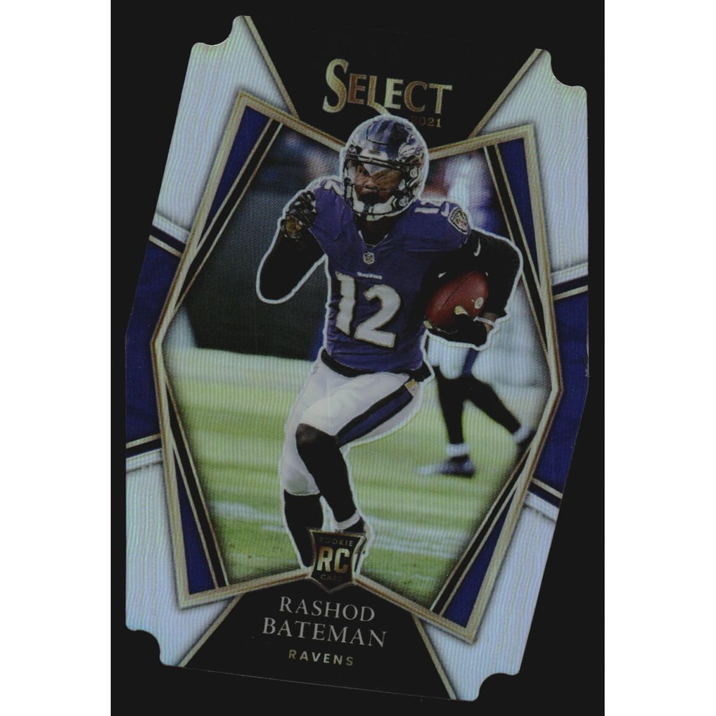 2021 Select Prizm Silver Die Cut #155 Rashod Bateman