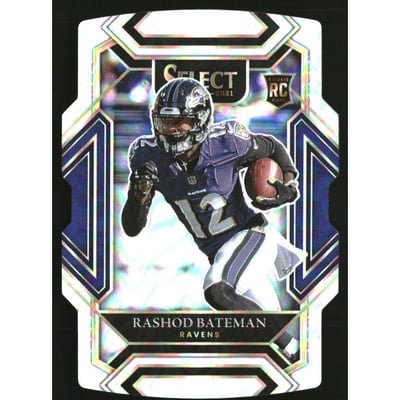 2021 Select Prizm Silver Die Cut #255 Rashod Bateman