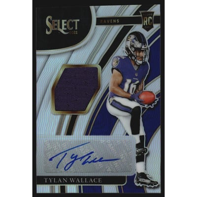 2021 Select Rookie Signature Memorabilia Prizm #24 Tylan Wallace/199