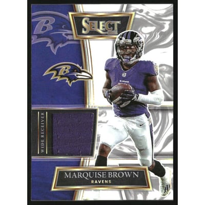 2021 Select Select Swatches Prizm White #16 Marquise Brown