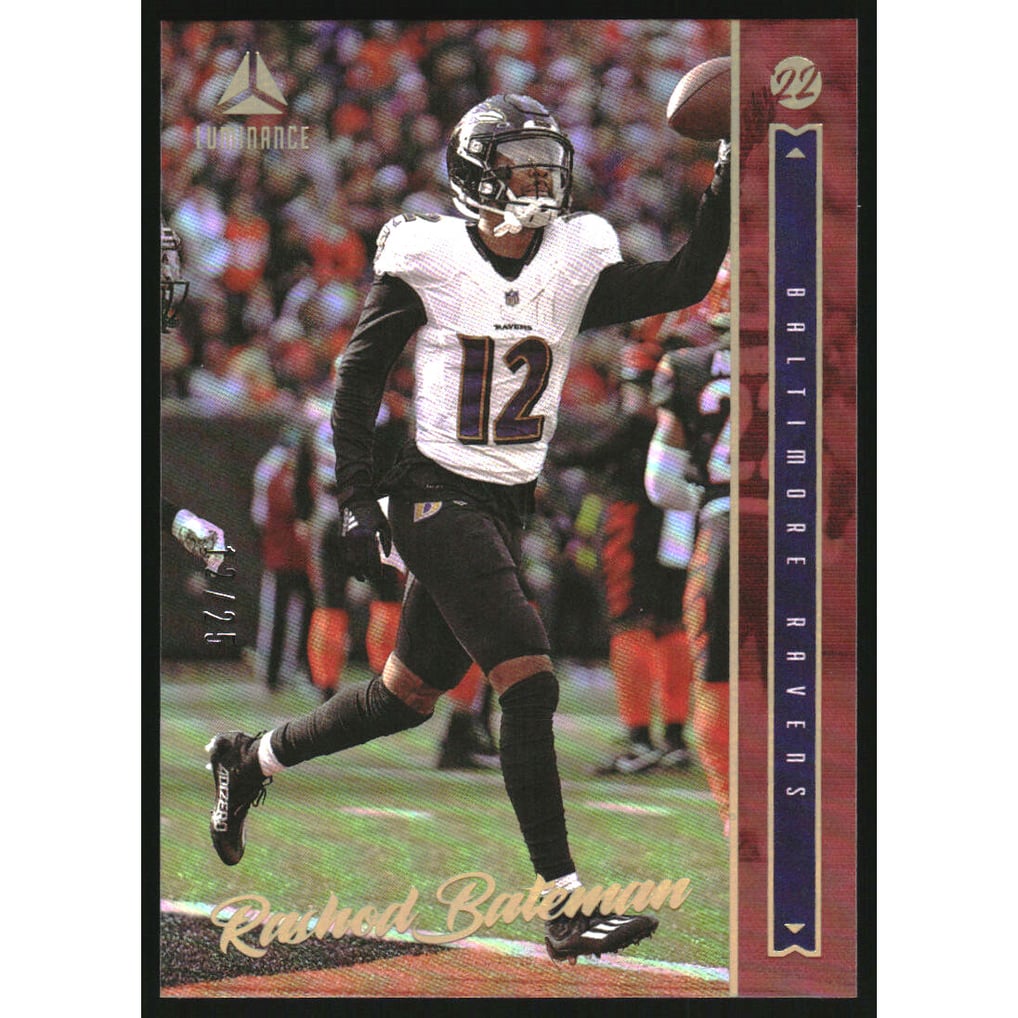 2022 Panini Luminance Red #7 Rashod Bateman