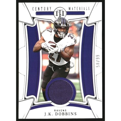 2022 Panini National Treasures Century Materials #93 J.K. Dobbins