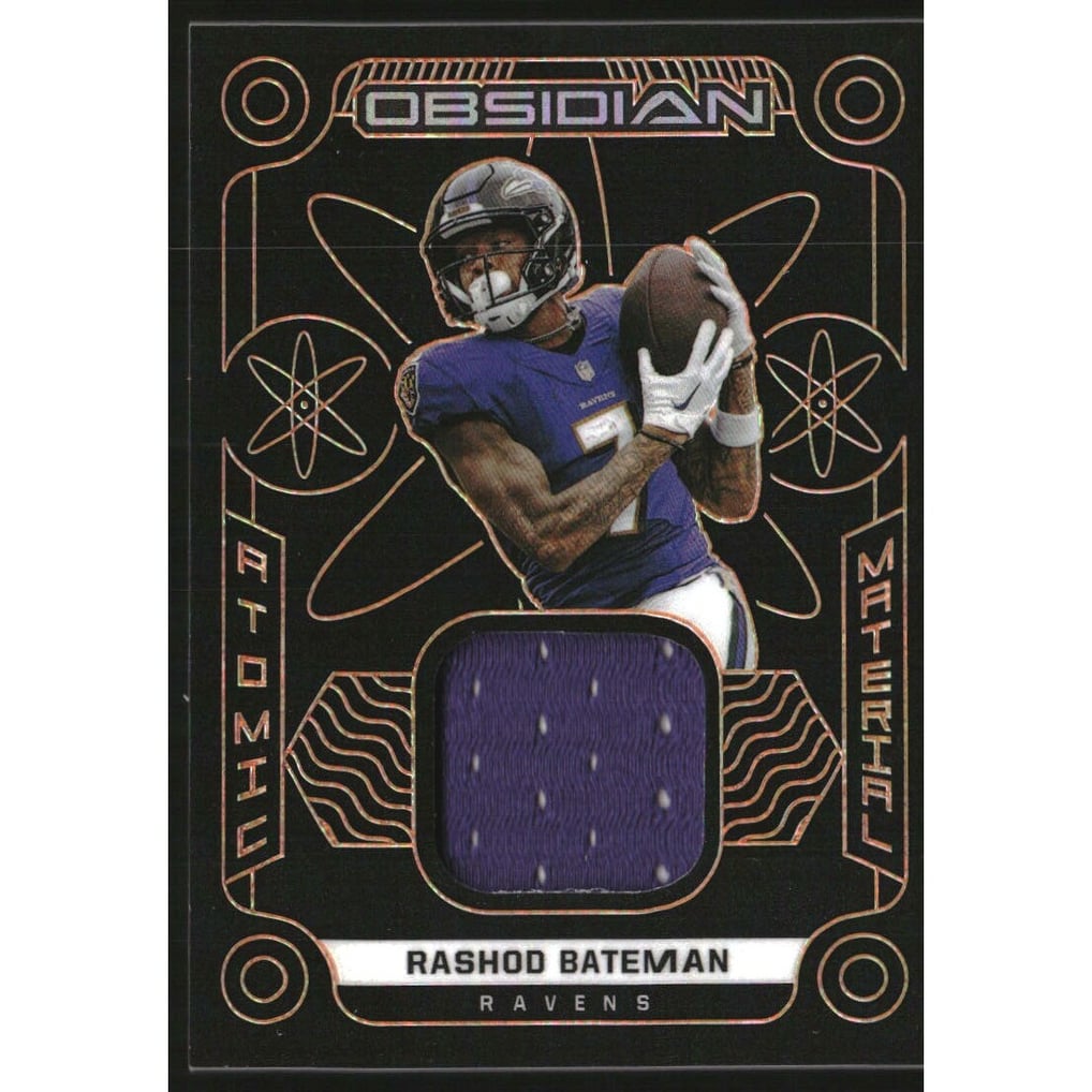 2022 Panini Obsidian Atomic Materials Electric Etch Orange #16 Rashod Bateman