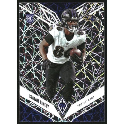 2022 Panini Phoenix Silver Lazer #154 Isaiah Likely