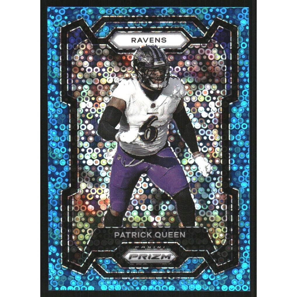 2023 Panini Prizm Prizms No Huddle Blue #24 Patrick Queen