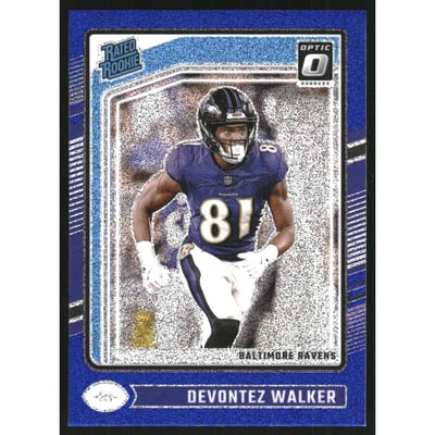 2024 Donruss Optic Blue Glitter #228 Devontez Walker RR