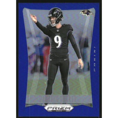 2024 Panini Prizm Deca Prizms Blue #23 Justin Tucker