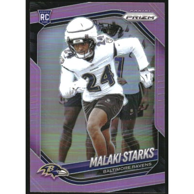 2025 Panini Prizm Prizms Pink #310 Malaki Starks