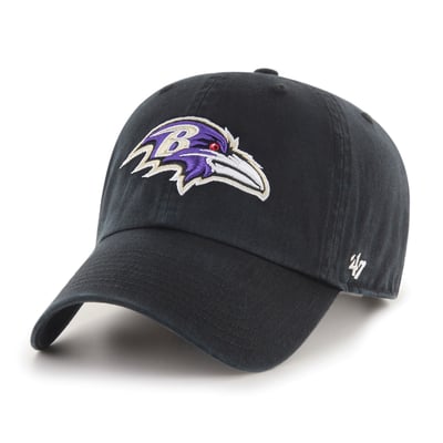 '47 Brand Baltimore Ravens Clean Up Adjustable Hat - Black