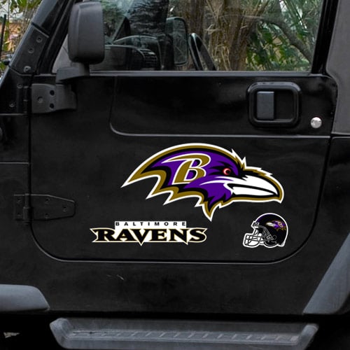 Baltimore Ravens 11'' x 11'' 3-Pack Vinyl Magnet Baltimore Ravens 11'' x 11'' 3-Pack Vinyl Magnet