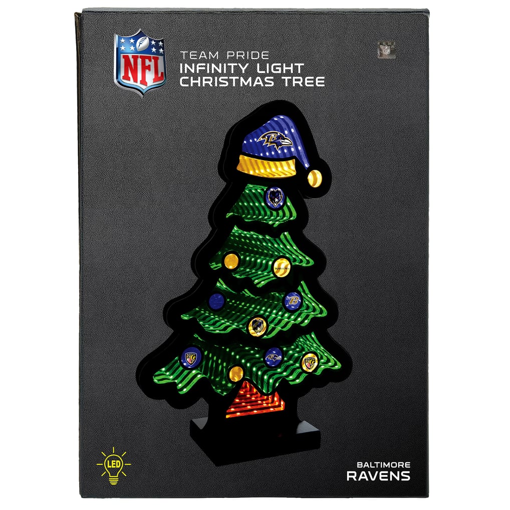 Baltimore Ravens 12" Christmas Tree LED Infinity Light