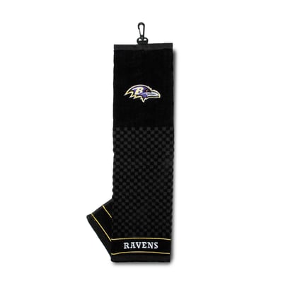 Baltimore Ravens 16" X 22" Tri-Fold Embroidered Scrubber Golf Towel