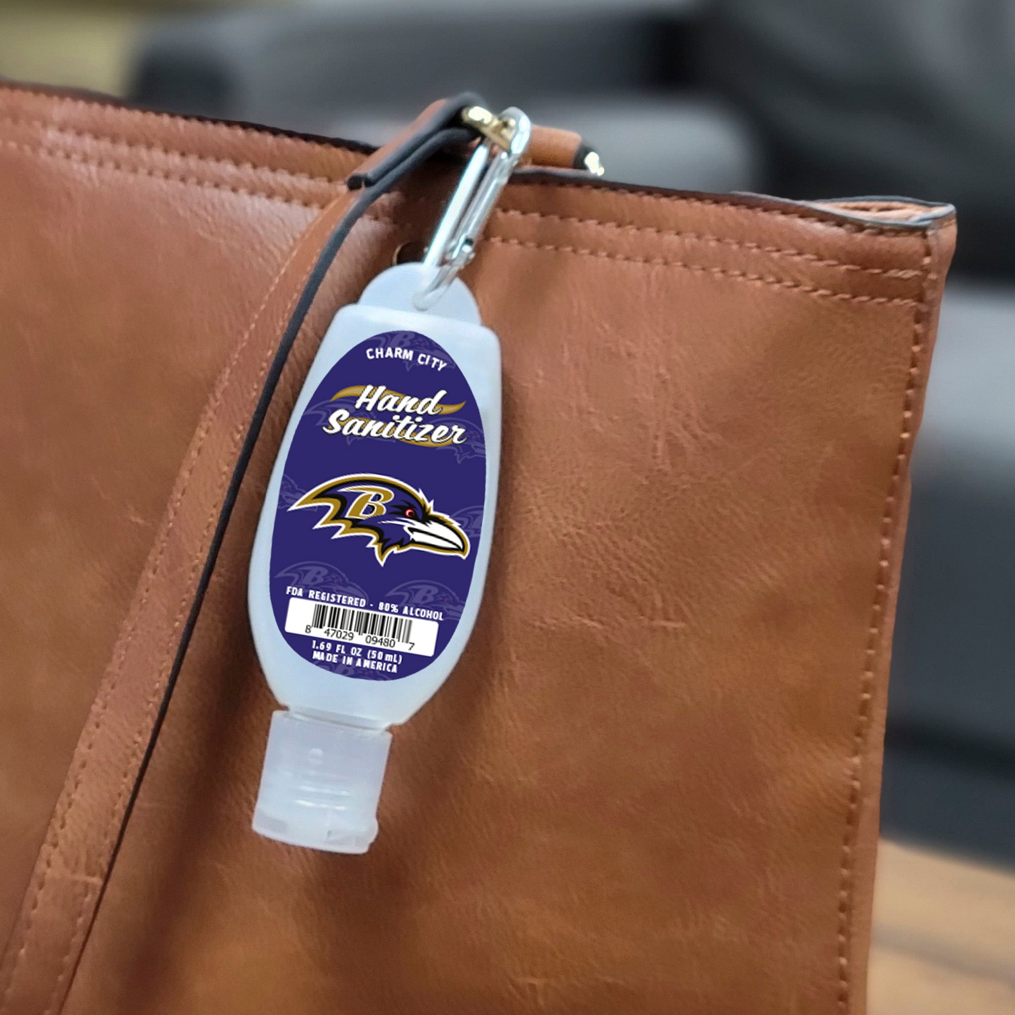 Baltimore Ravens 1.69oz. Keychain Sanitizer 4-Pack