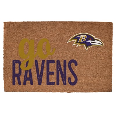 Baltimore Ravens 20" x 30" Go Team Coir Door Mat
