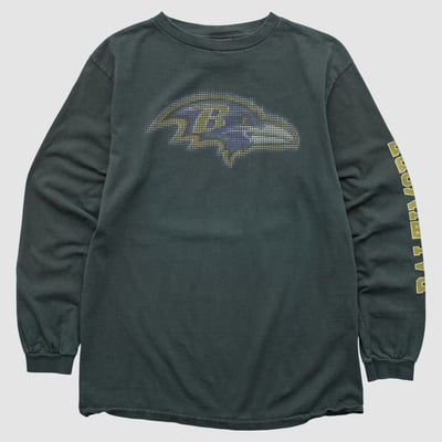 Baltimore Ravens 2000s Long Sleeve T-shirt - Black - M by Fanatics Real Vintage