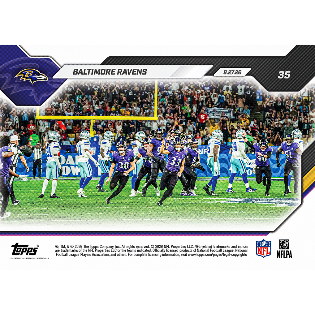 Baltimore Ravens - 2026-27 NFL Topps NOW® - Card 35