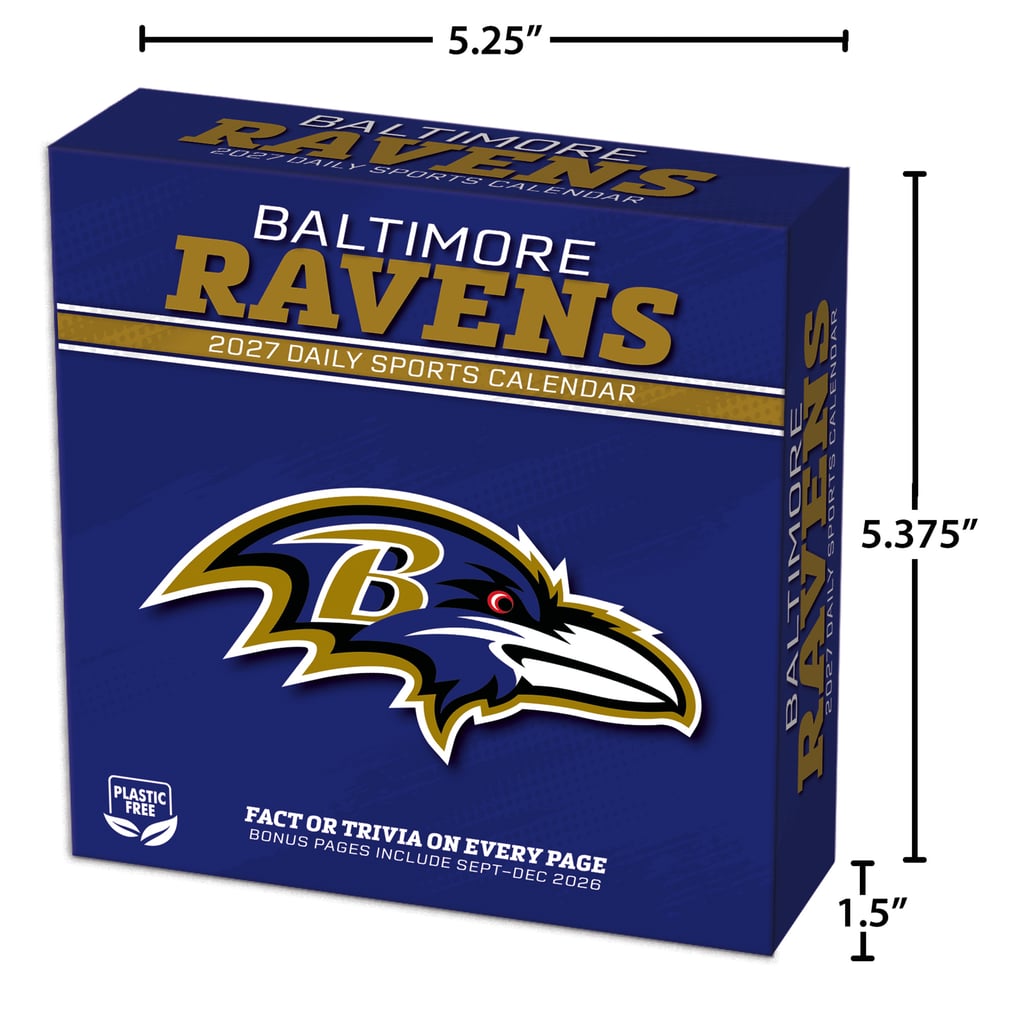 Baltimore Ravens 2027 Box Calendar