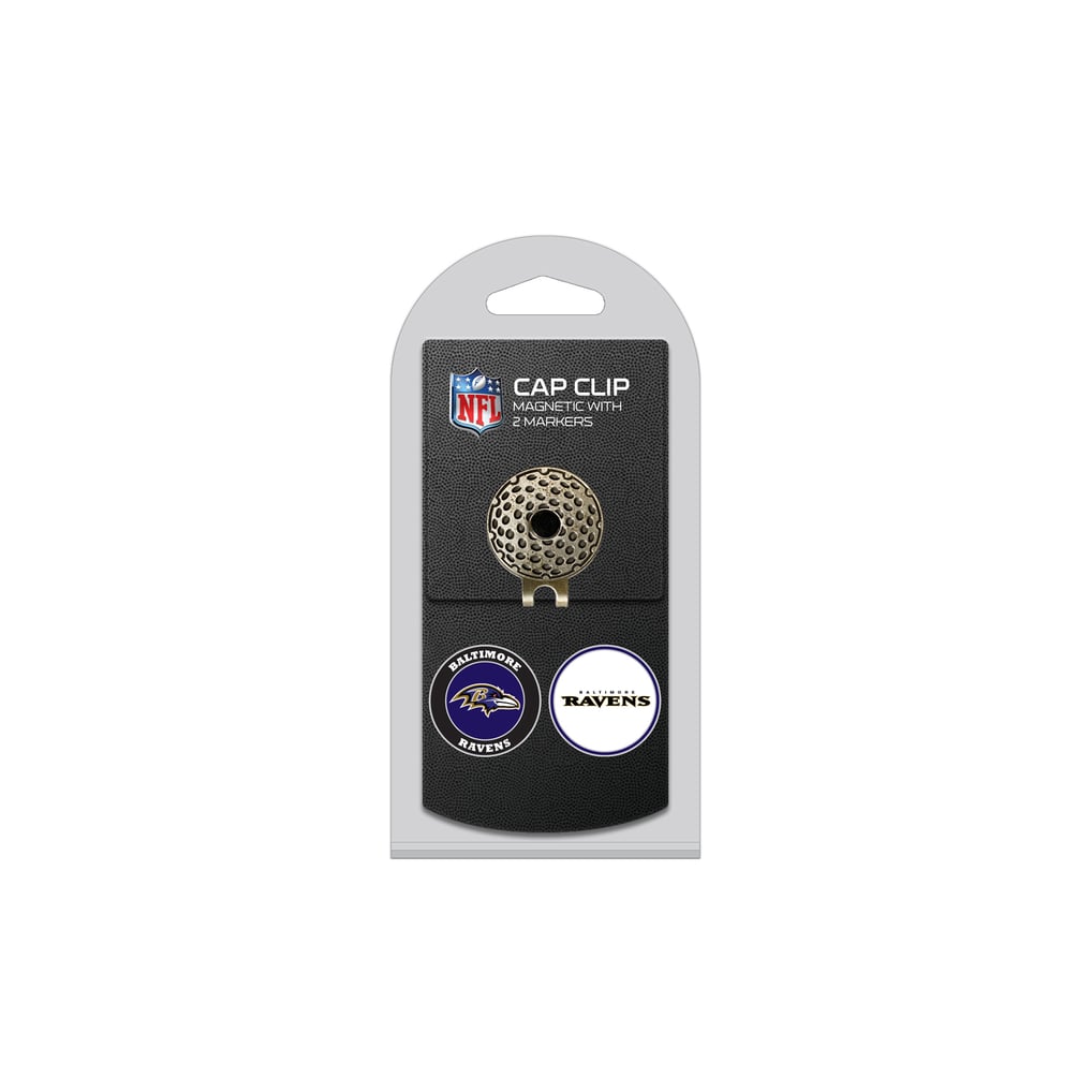 Baltimore Ravens Cap Clip with 2 Magnetic Markers Set