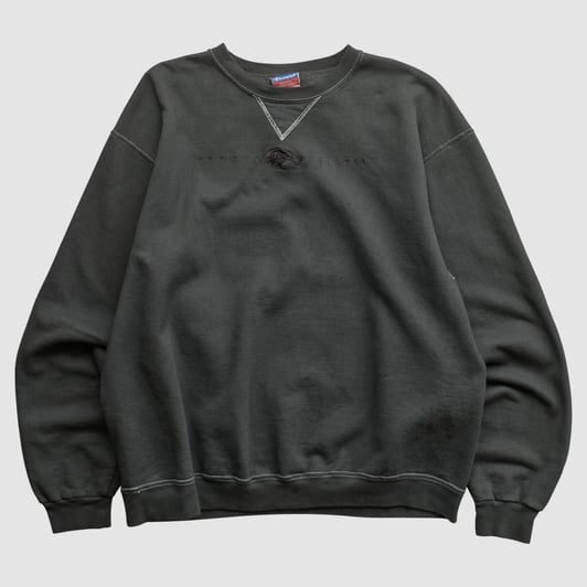Baltimore Ravens Champion 2000s Pullover Sweatshirt - Charcoal - M by Fanatics Real Vintage