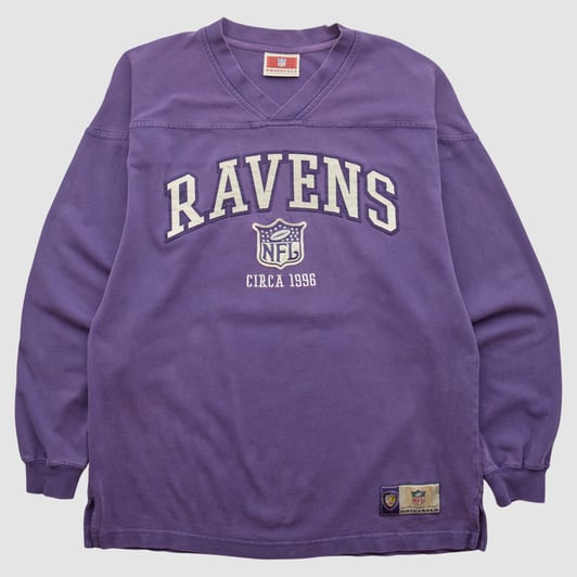 Baltimore Ravens NFL 2000s Long Sleeve T-shirt - Purple - XL by Fanatics Real Vintage