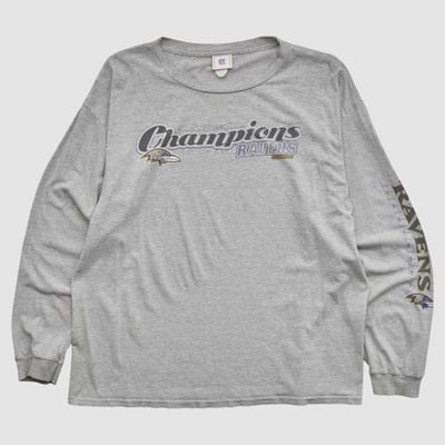 Baltimore Ravens NFL 2003 Long Sleeve T-shirt - Heather Gray - 2XL by Fanatics Real Vintage