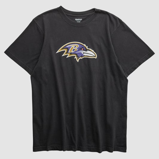 Baltimore Ravens Reebok 2000s T-shirt - Black - M by Fanatics Real Vintage