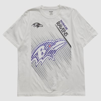 Baltimore Ravens Reebok 2000s T-shirt - White - M by Fanatics Real Vintage