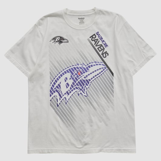 Baltimore Ravens Reebok 2000s T-shirt - White - M by Fanatics Real Vintage