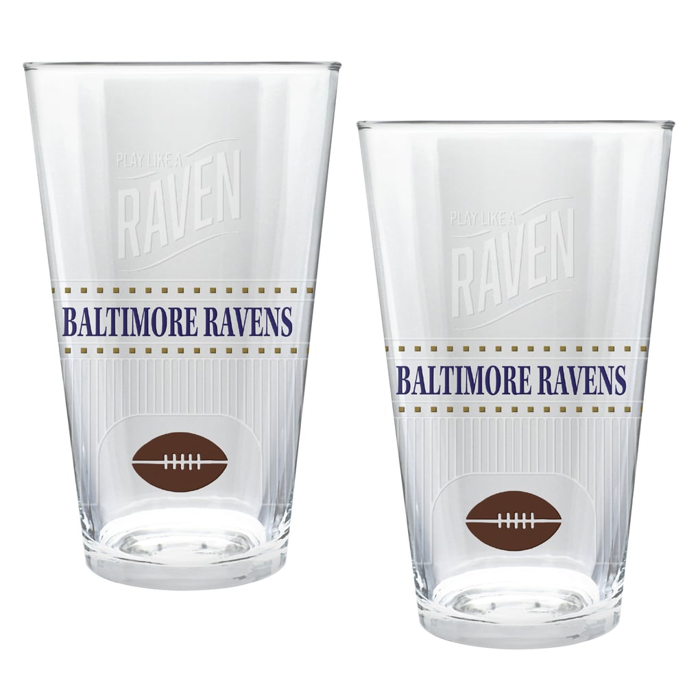 Baltimore Ravens Two-Piece 16oz. Stadium Pint Glass Set