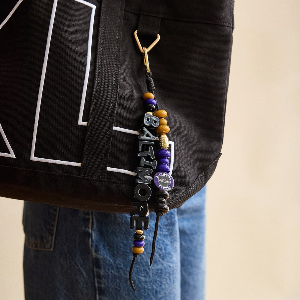Baltimore Ravens BaubleBar Mini Custom Bag Charm Bead Kit