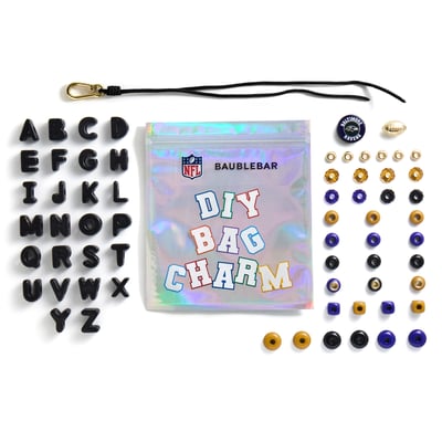 Baltimore Ravens BaubleBar Mini Custom Bag Charm Bead Kit