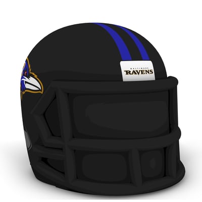 Baltimore Ravens Inflatable Helmet - Black