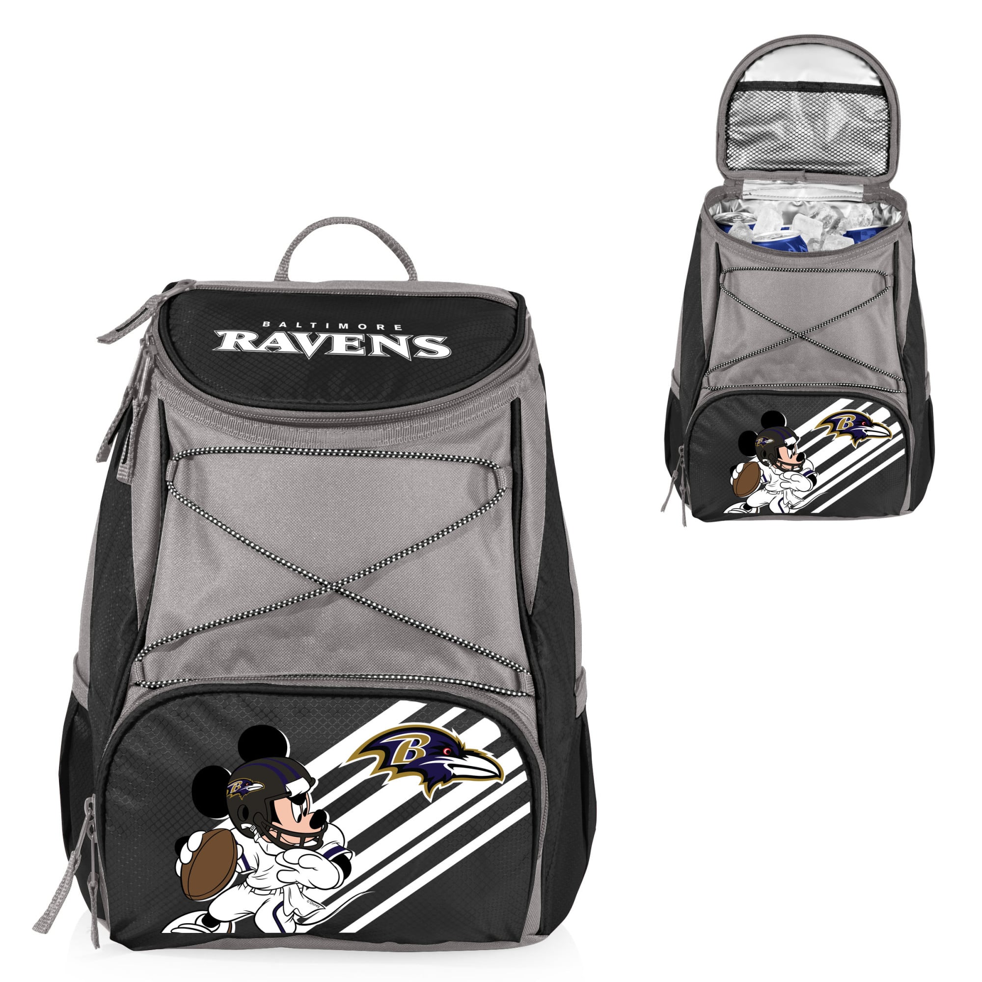 Black Baltimore Ravens NFL Disney Backpack Cooler