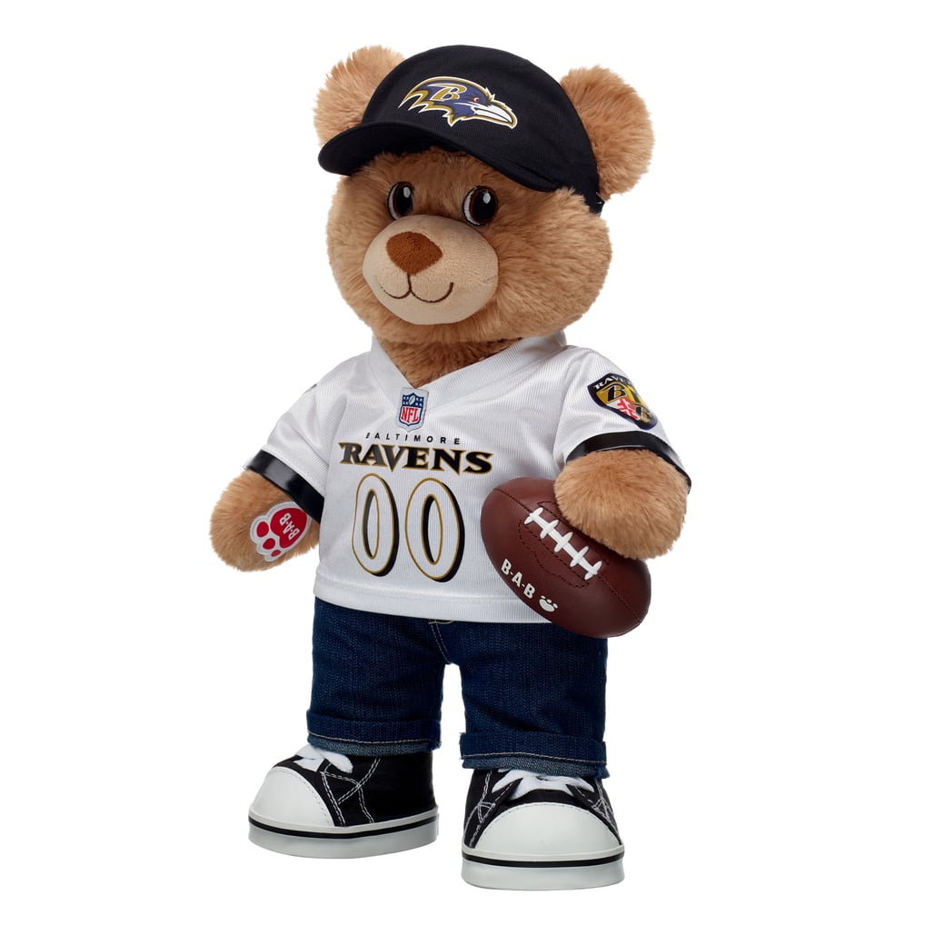  Baltimore Ravens Build-A-Bear Happy Hugs Teddy Bear Gift Set