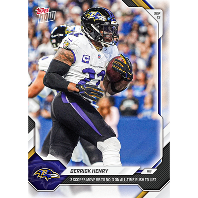 Derrick Henry - 2026 NFL Topps NOW® - Card 7 - LOOK FOR AUTOS