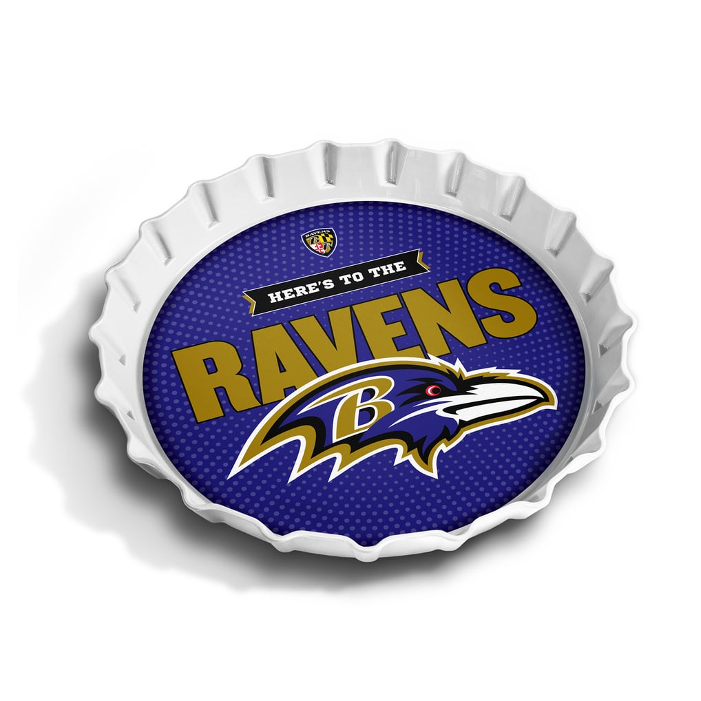 Baltimore Ravens Fanpoint 13" Bottle Cap Serving Tray