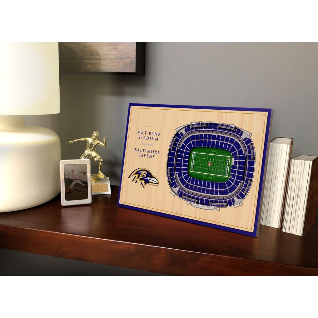 Baltimore Ravens Fanpoint 14'' x 10.5'' 3D StadiumView Desktop Display