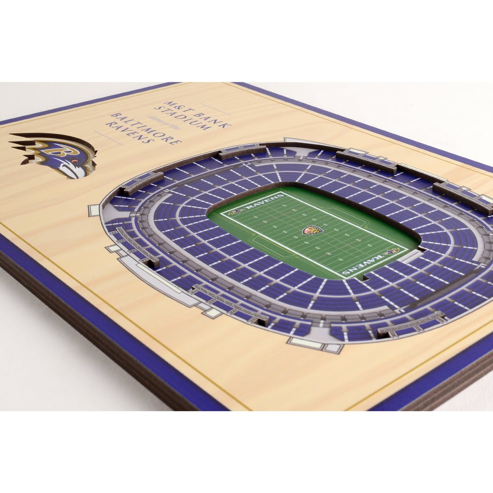 Baltimore Ravens Fanpoint 14'' x 10.5'' 3D StadiumView Desktop Display