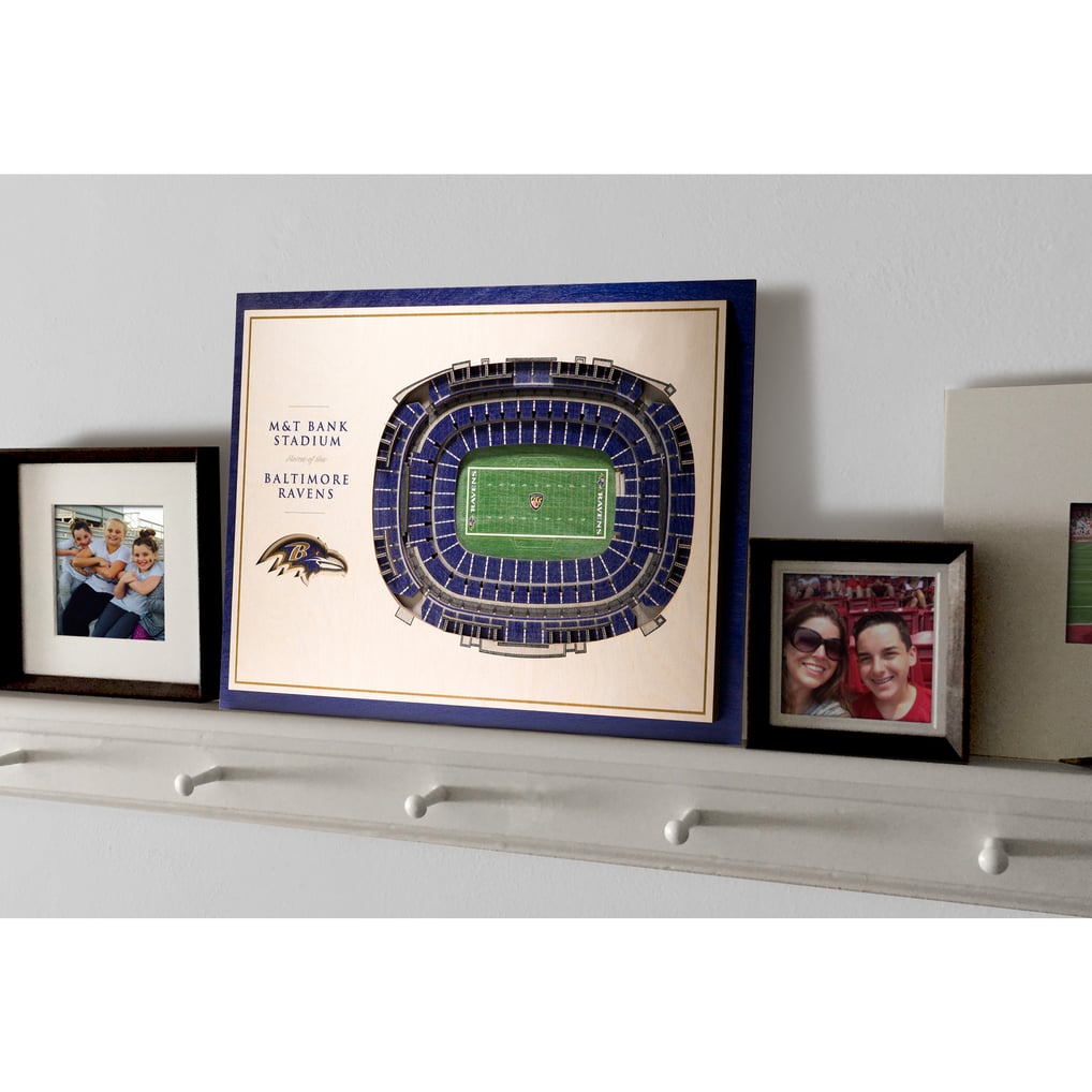 Baltimore Ravens Fanpoint 17'' x 13'' 5-Layer StadiumView 3D Wall Art