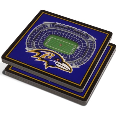 Baltimore Ravens Fanpoint 3D StadiumView Coasters