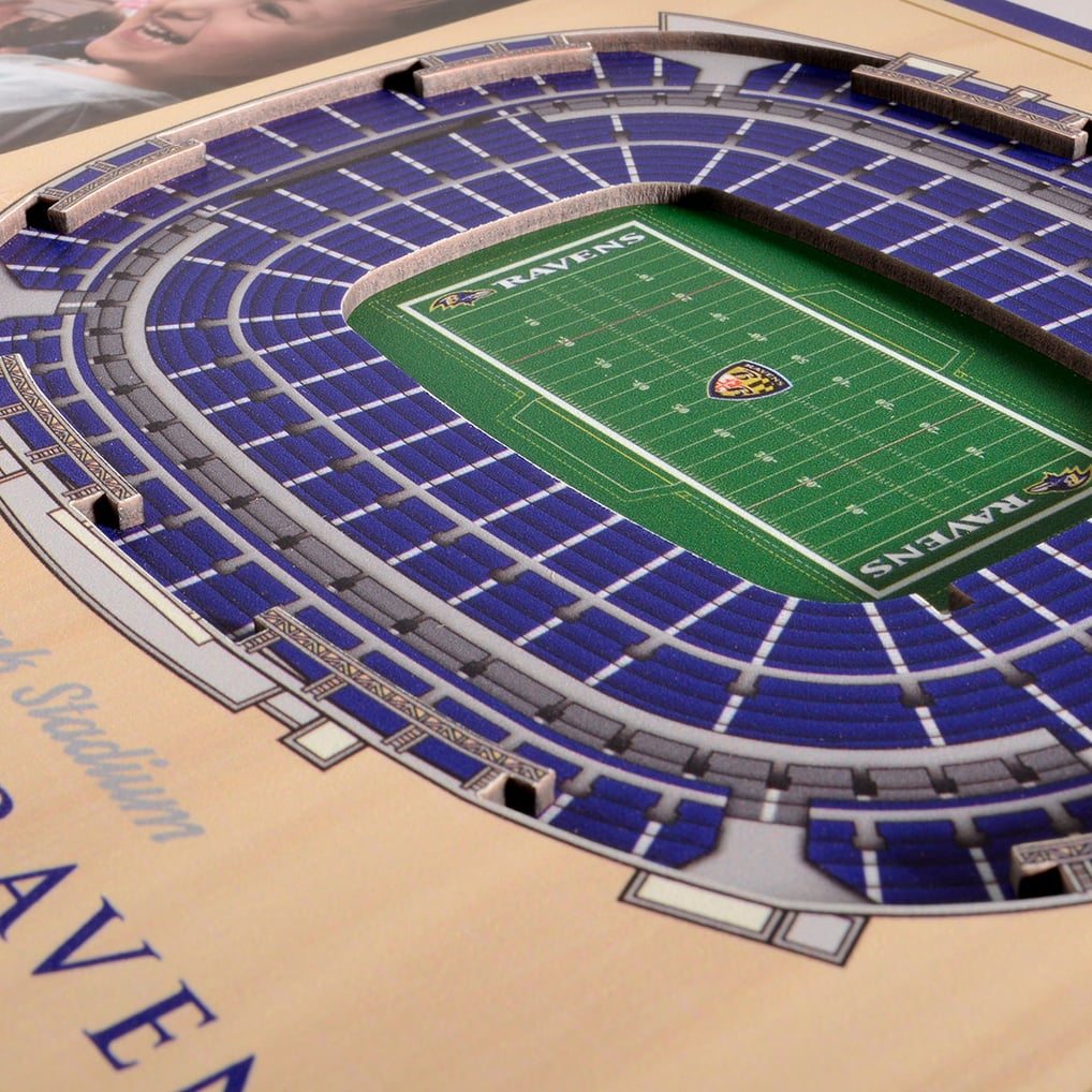 Baltimore Ravens Fanpoint 3D StadiumView Picture Frame