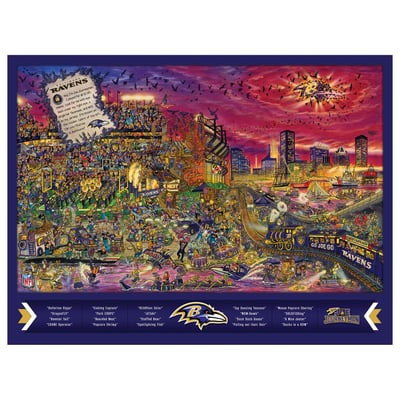 Baltimore Ravens Fanpoint 500-Piece Joe Journeyman Puzzle