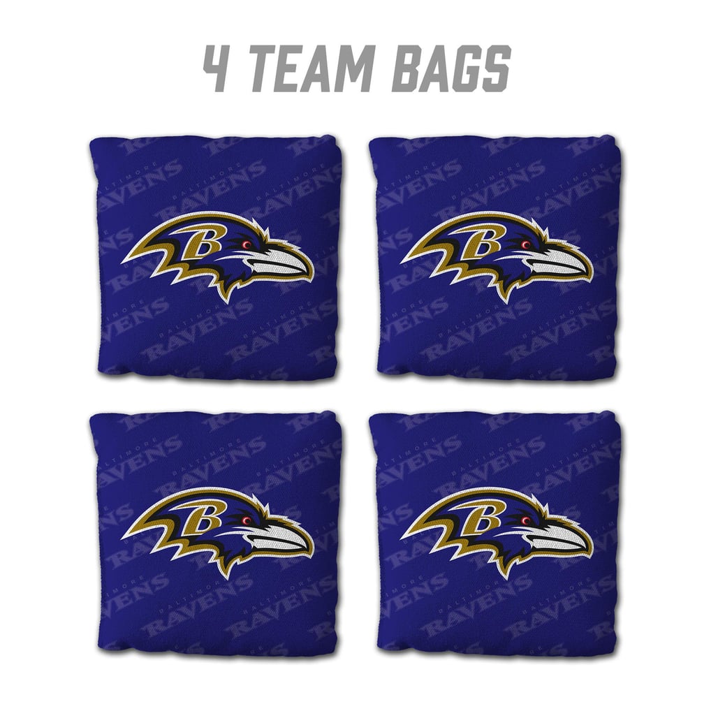 Baltimore Ravens Fanpoint Four-Piece Cornhole Bag Set