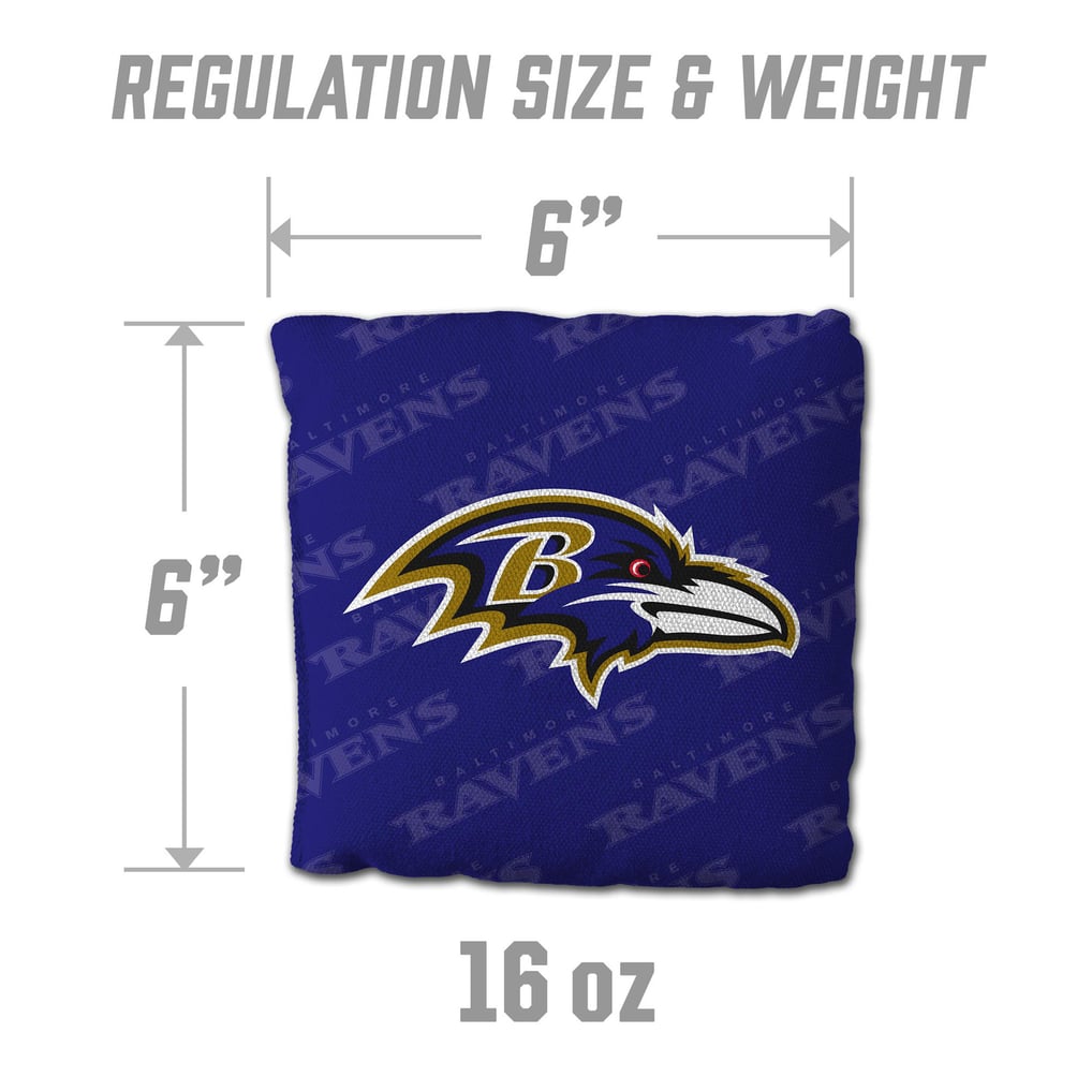 Baltimore Ravens Fanpoint Four-Piece Cornhole Bag Set