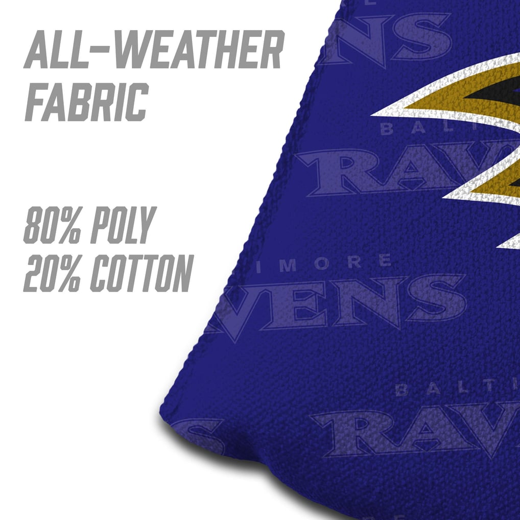 Baltimore Ravens Fanpoint Four-Piece Cornhole Bag Set