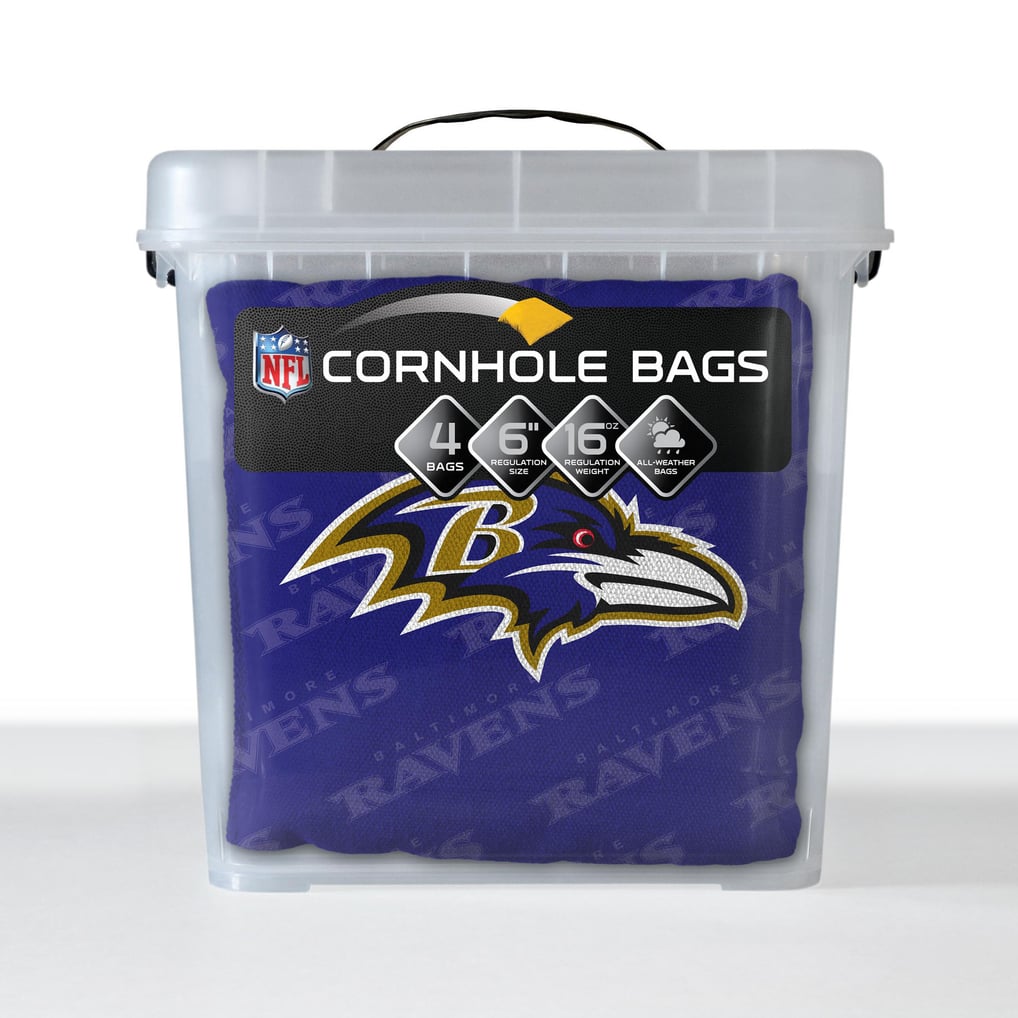 Baltimore Ravens Fanpoint Four-Piece Cornhole Bag Set