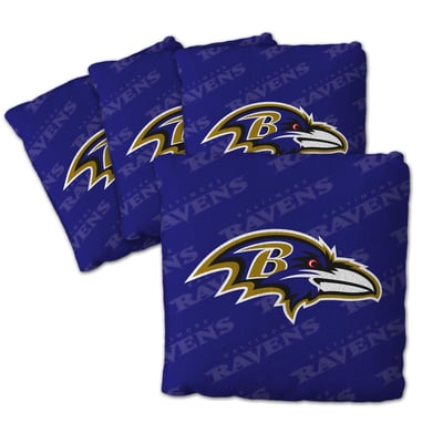 Baltimore Ravens Fanpoint Four-Piece Cornhole Bag Set